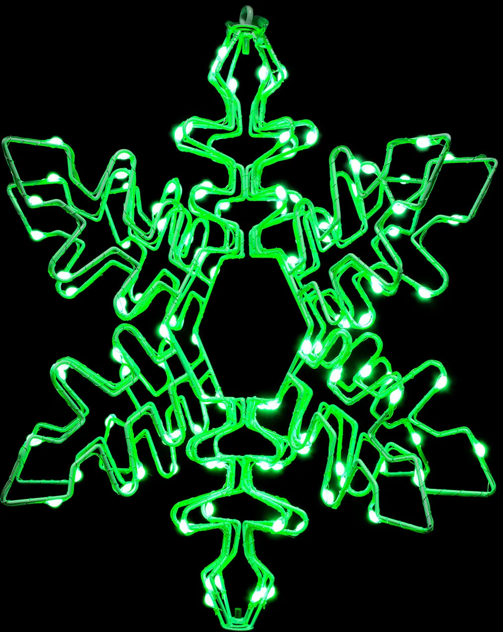 18.9" LED Programmable Smart Hanging Foldable Snowflake Decoration - Remote & App Control