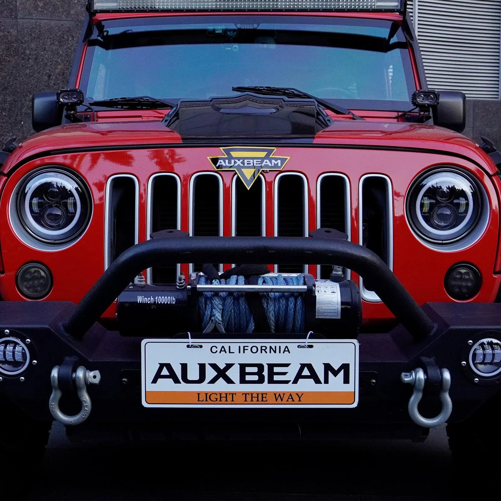 52" V-PRO SERIES RGBW LED LIGHT BARS   7" RGB Headlights   4" RGB Fog Light for Jeep Wrangler JK TJ LJ CJ