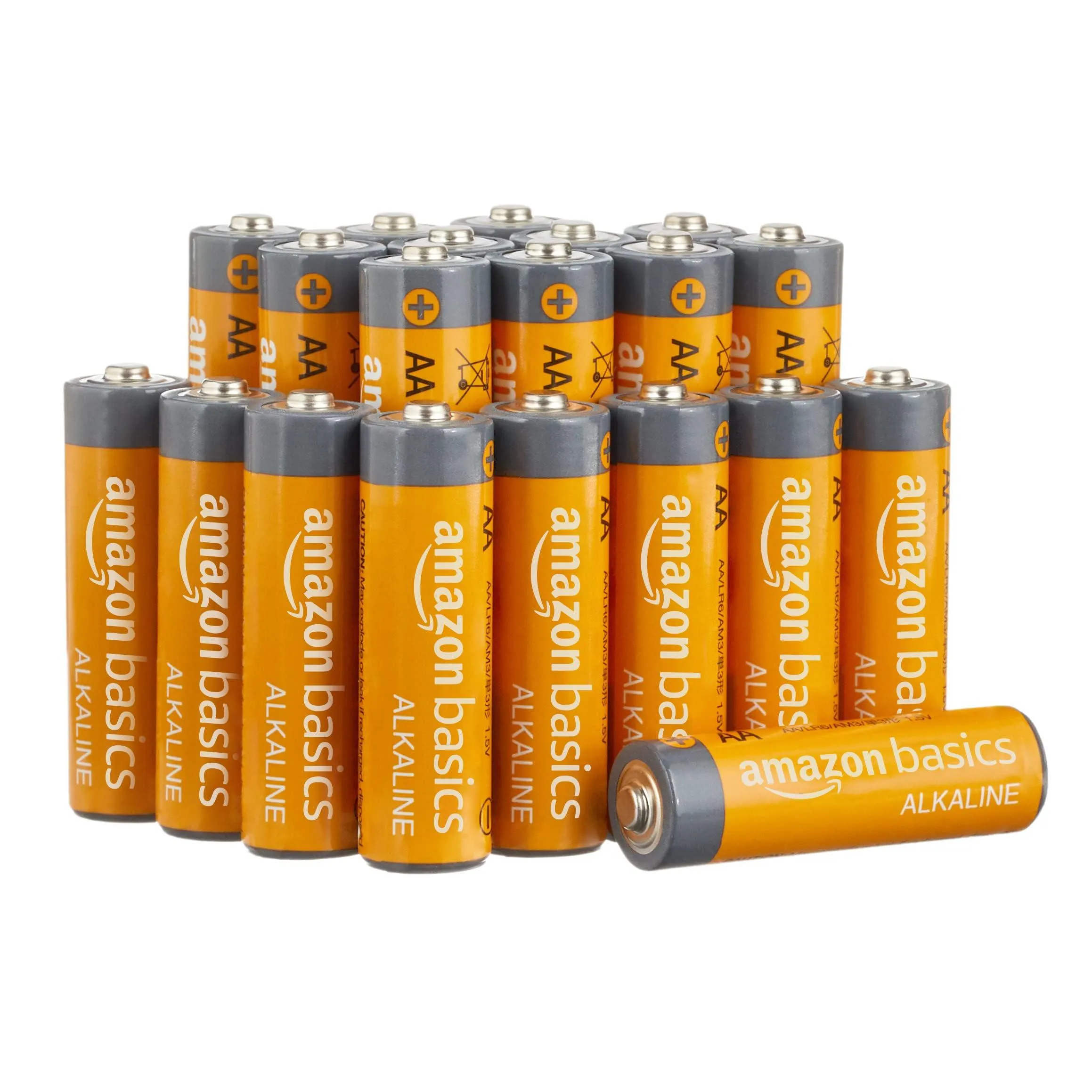 AmazonBasics AA 1.5 Volt Performance Alkaline Batteries - Pack of 20