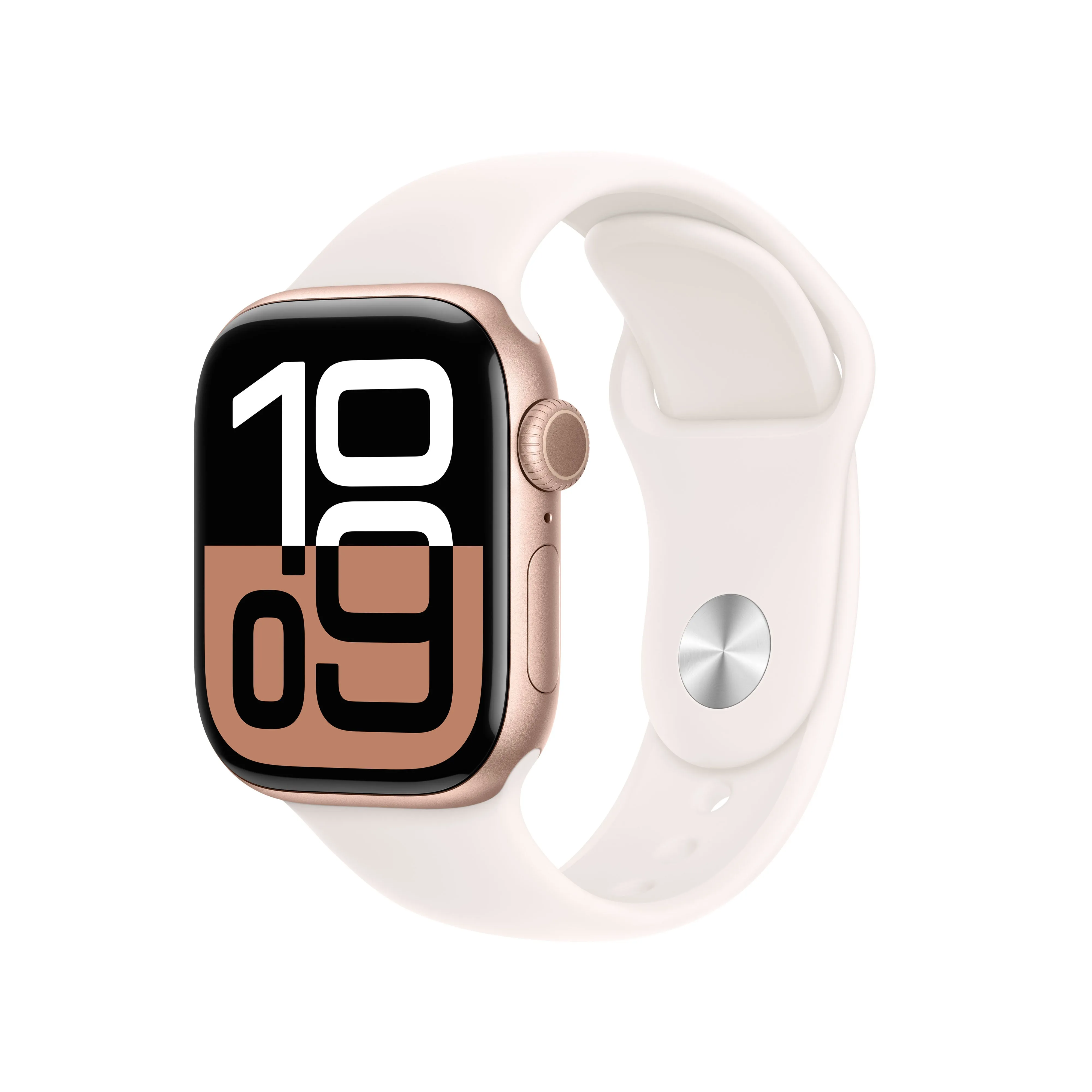 Apple Watch Series 10 GPS 42mm Rose Gold Aluminium Case with Light Blush Sport Band - S/M | MWWH3QA/A