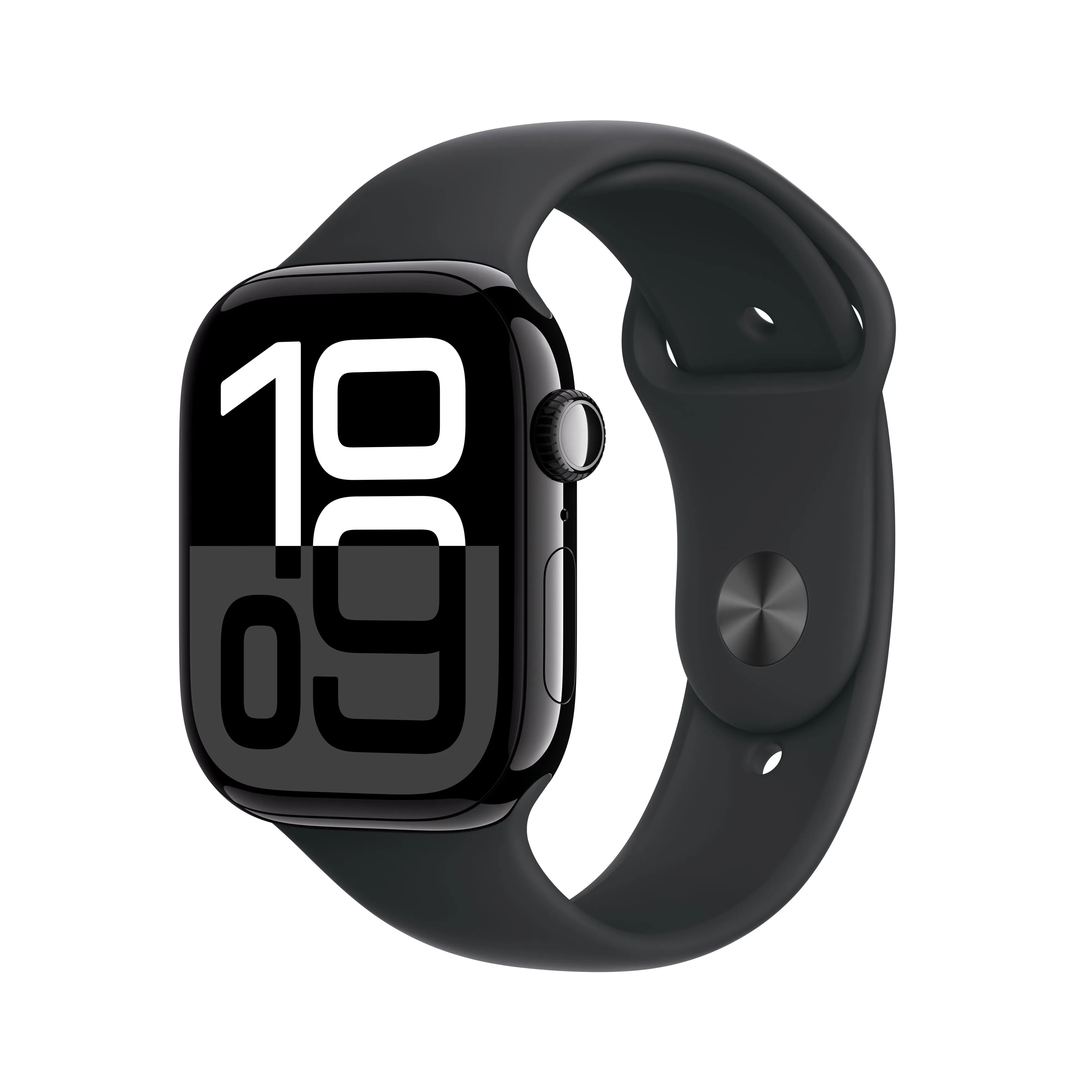 Apple Watch Series 10 GPS 46mm Jet Black Aluminium Case with Black Sport Band - M/L | MWWQ3QA/A