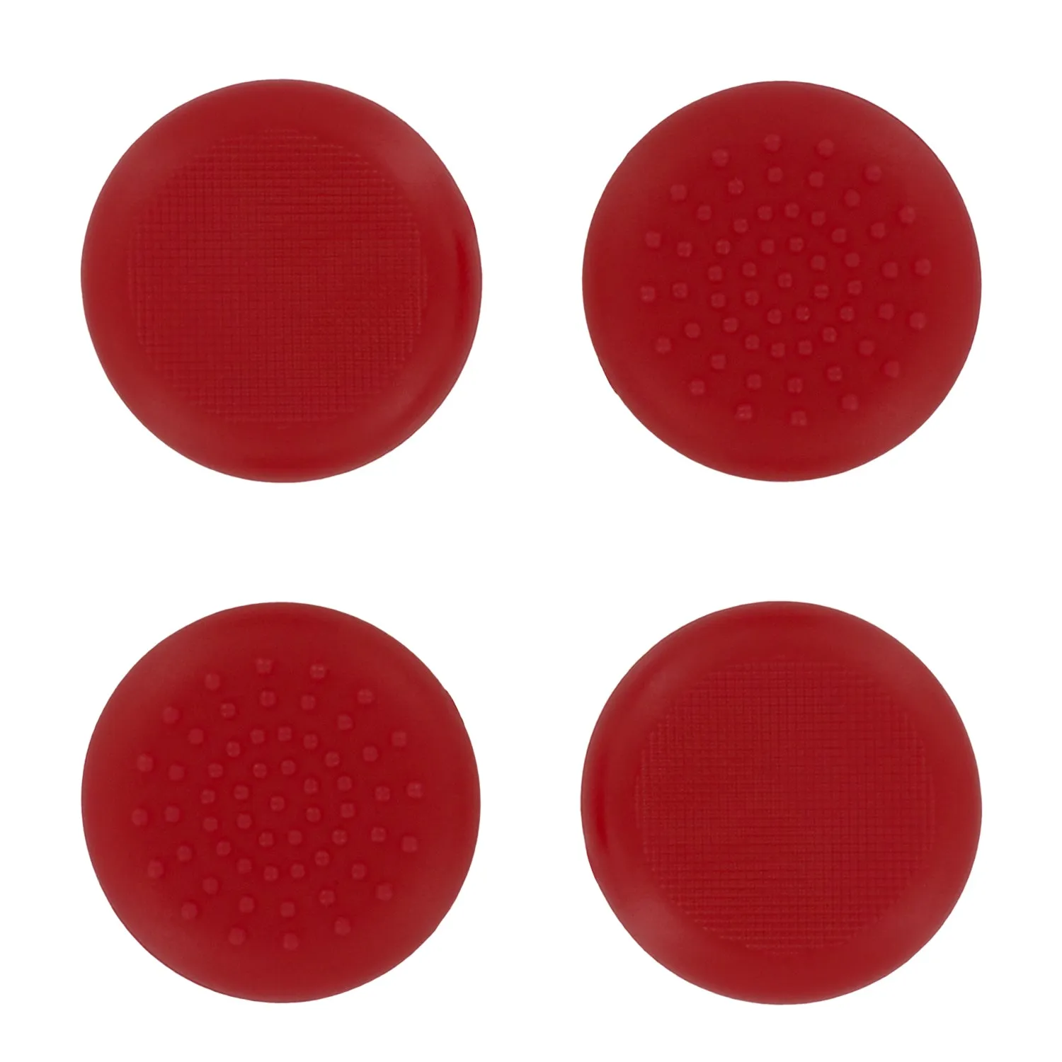 Assecure TPU protective analogue thumb grip stick caps for Microsoft Xbox One- 4 pack red