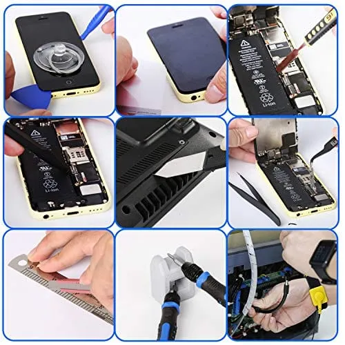 Computer Repair Kit - 136 in 1 Electronics Repair Tool Kit Professional Precision Screwdriver Set Magnetic Drive Kit with Portable Bag