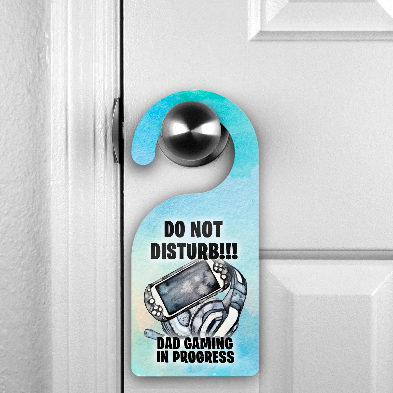 Dad Gaming Do Not Disturb Room Door Hanger Gaming in Process