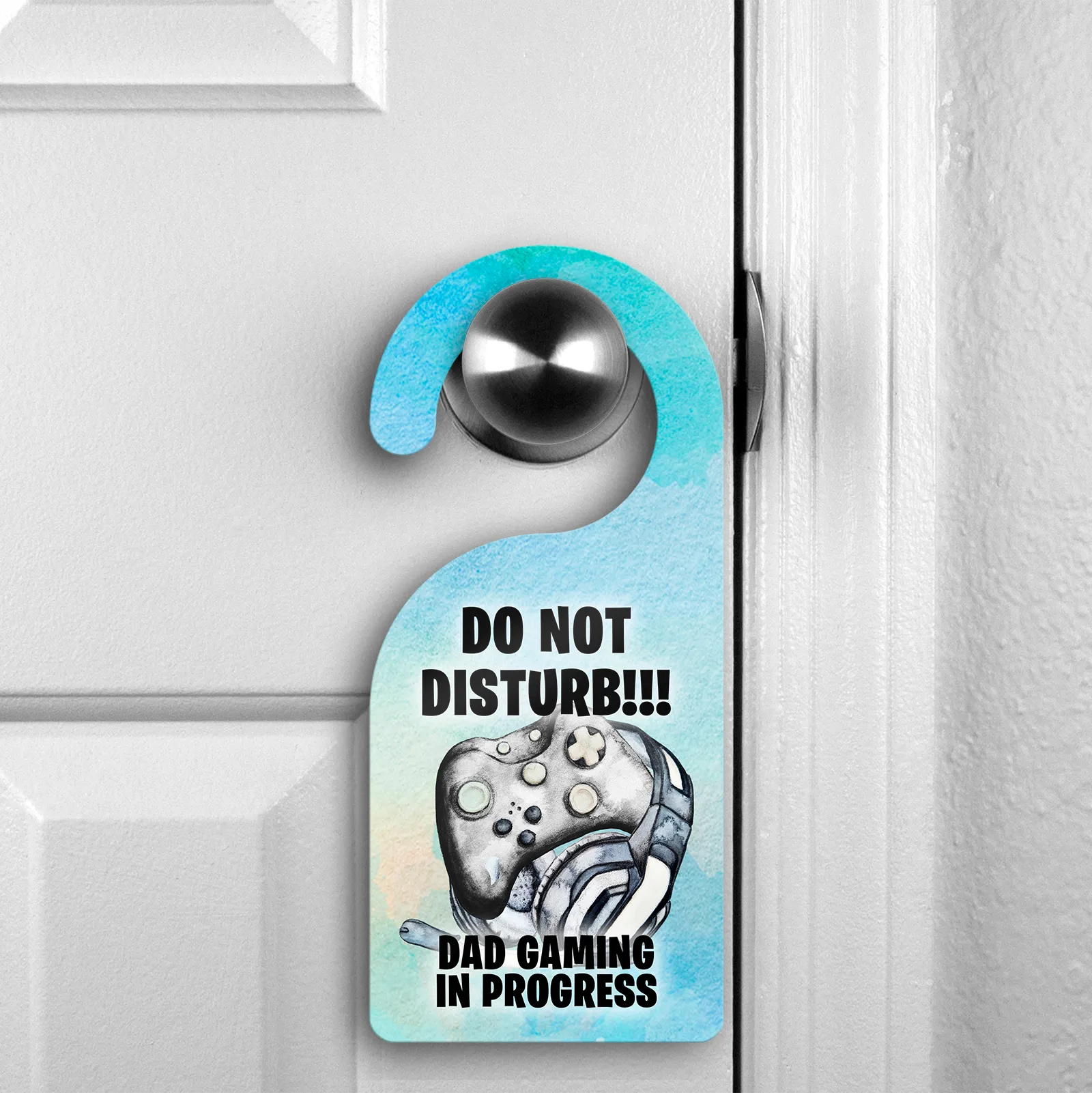 Dad Gaming Do Not Disturb Room Door Hanger Gaming in Process