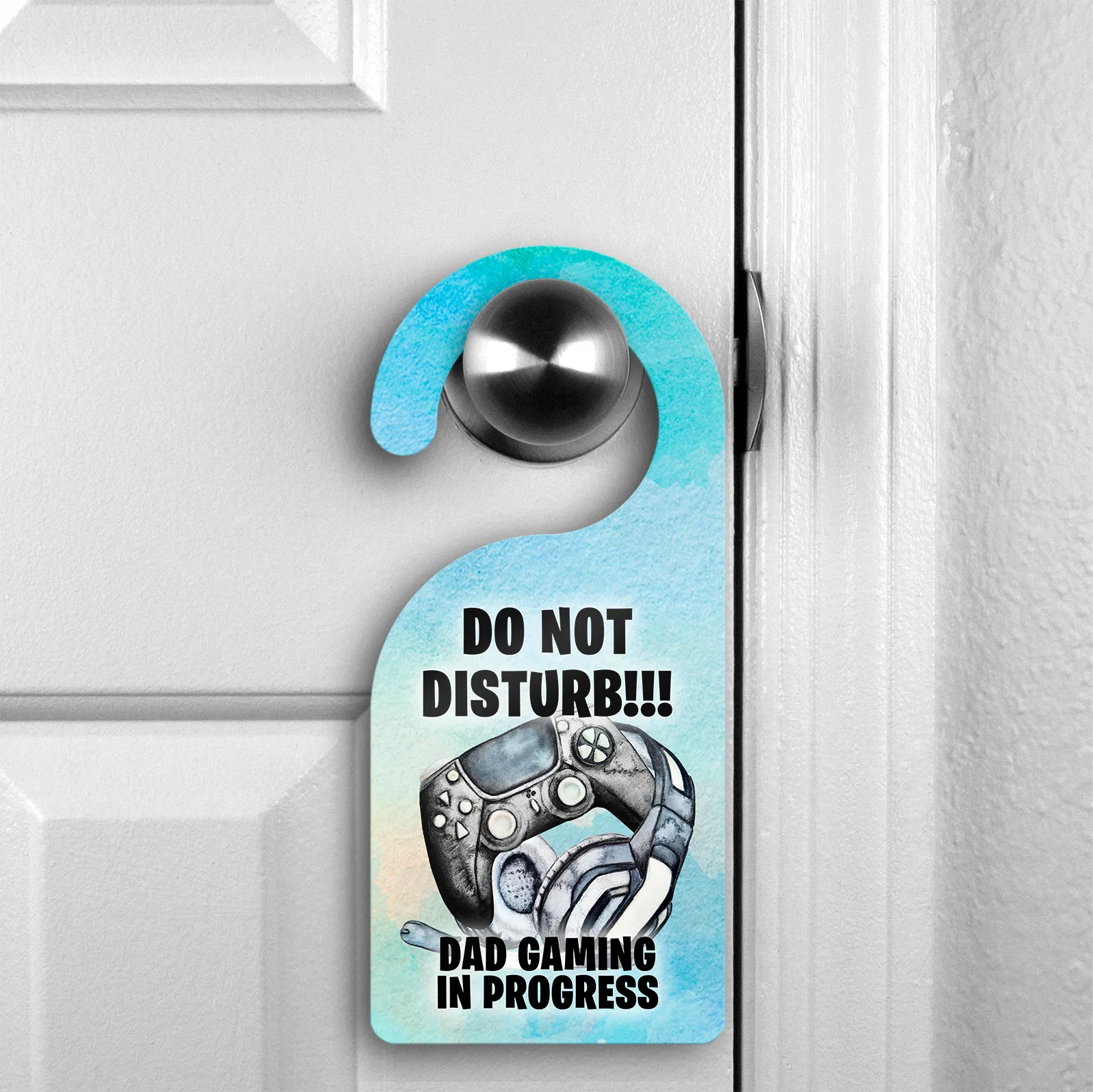 Dad Gaming Do Not Disturb Room Door Hanger Gaming in Process