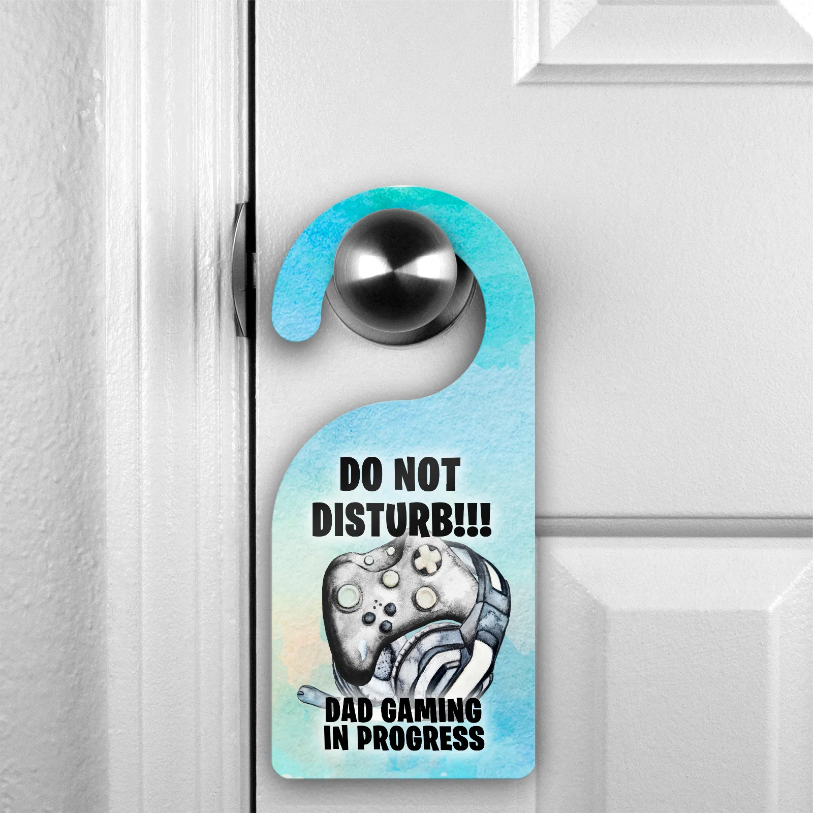 Dad Gaming Do Not Disturb Room Door Hanger Gaming in Process