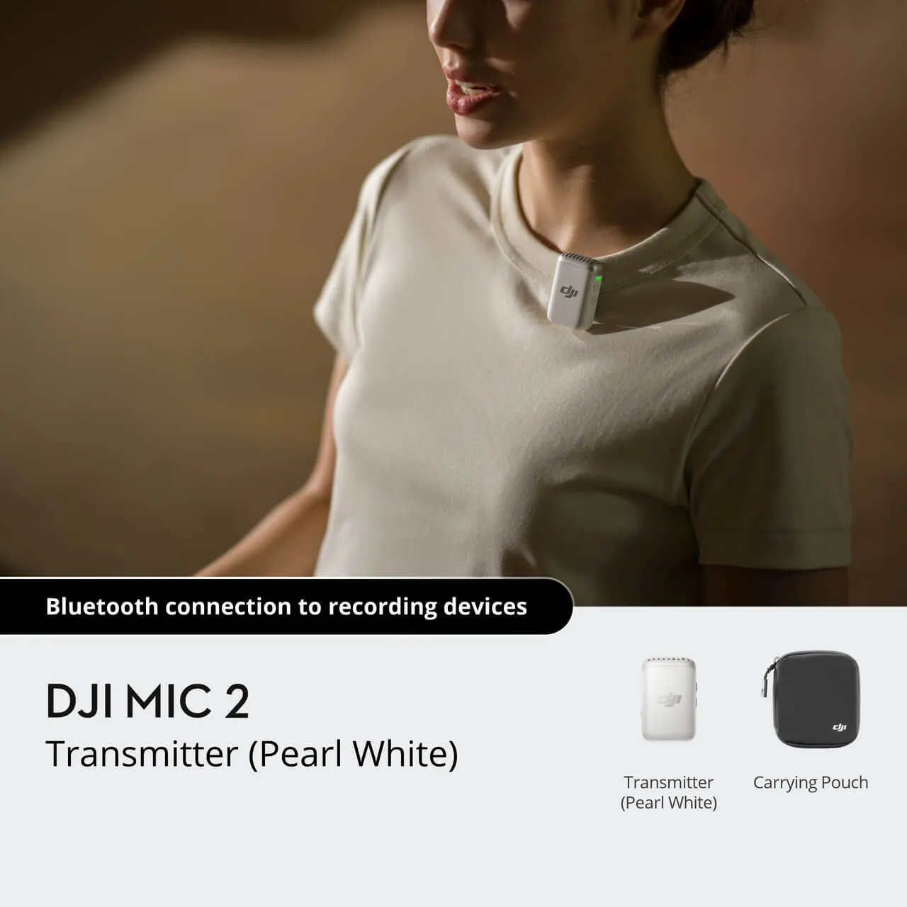 DJI Mic 2 Transmitter (Pearl White)