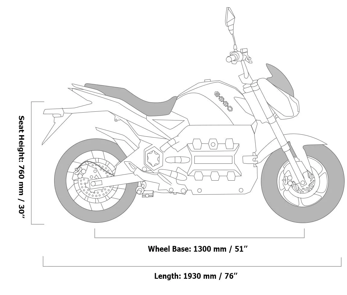 EMMO KAMEN 84V Utility Electric Motor Bike