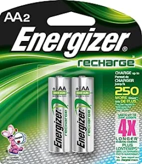 Energizer NH15BP-2 AA Nickel Rechargeable Batteries