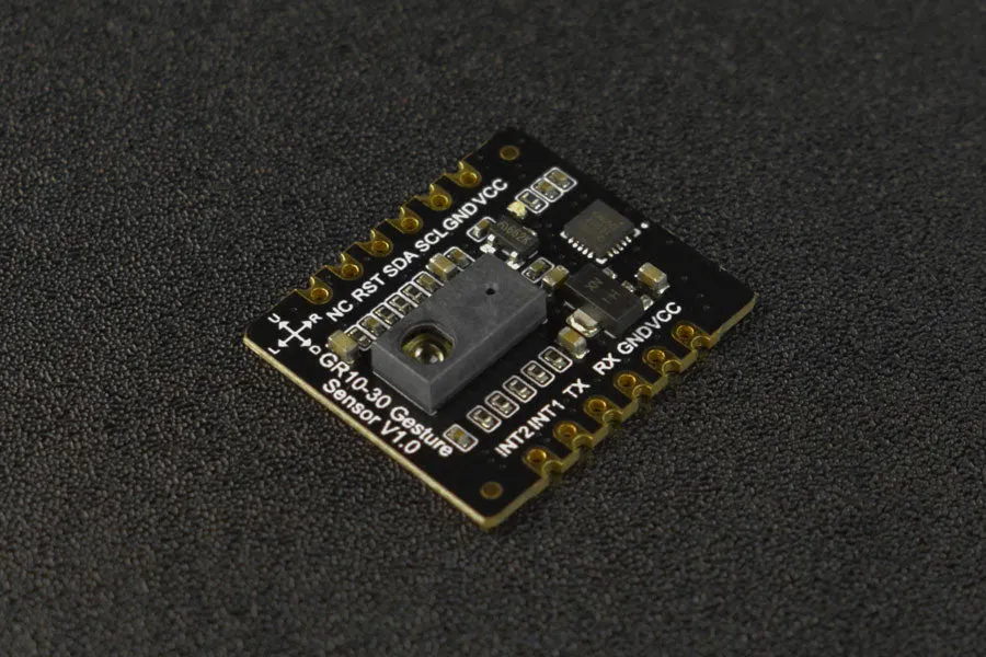 Fermion: GR10-30 Gesture Sensor (Breakout, UART & I2C, 12 Gestures, 0~30cm)