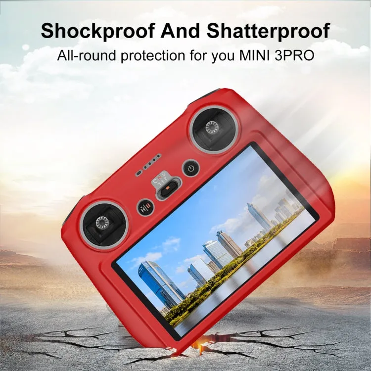 For DJI Mini 3 Pro / DJI RC with Screen PULUZ Silicone Protective Case(Red)