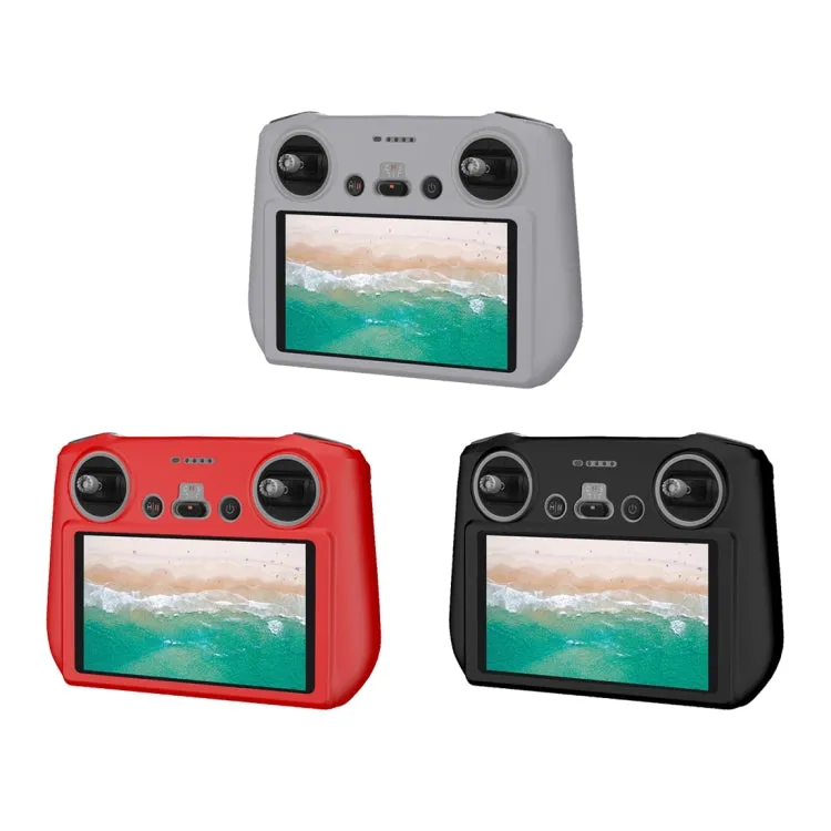 For DJI Mini 3 Pro / DJI RC with Screen PULUZ Silicone Protective Case(Red)