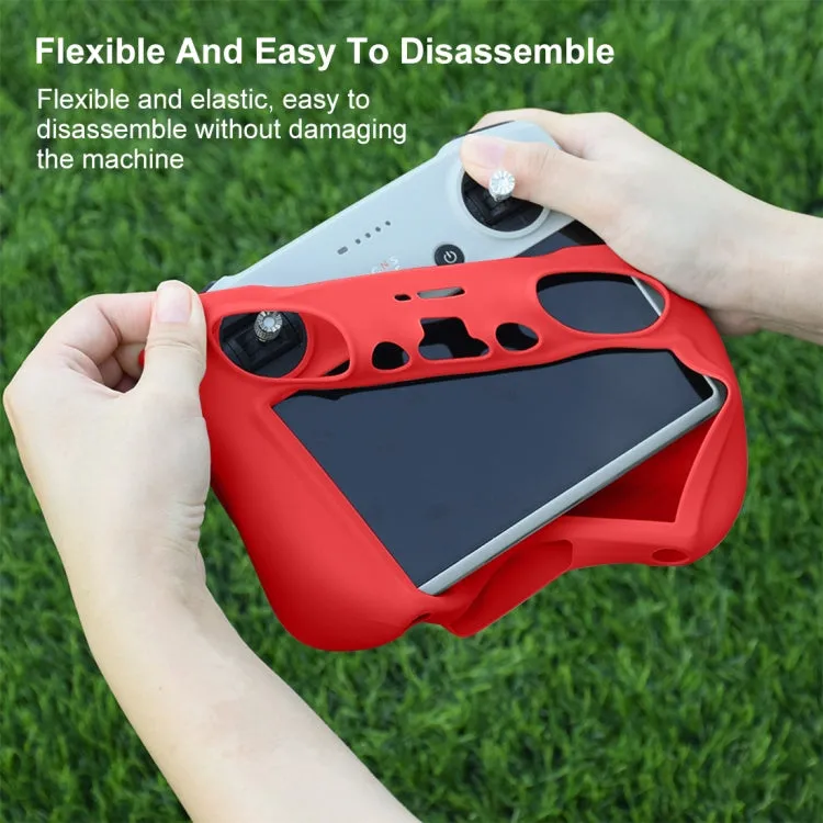 For DJI Mini 3 Pro / DJI RC with Screen PULUZ Silicone Protective Case(Red)