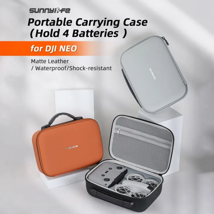 For DJI Neo Sunnylife Drone Batteries Kit Storage Case Box Suitcase(Orange)