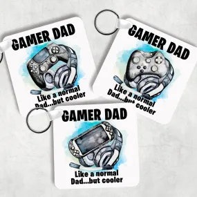 Gamer Dad Cooler Than a Normal Dad Keyring