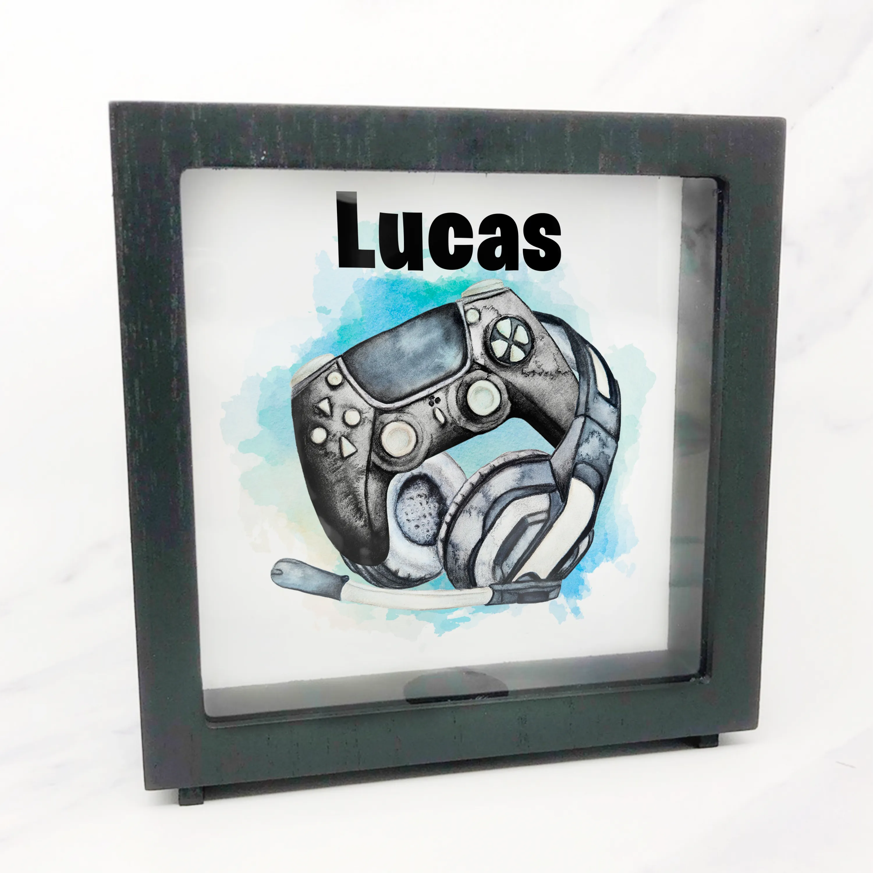 Gamer Headset Personalised Money Box Frame