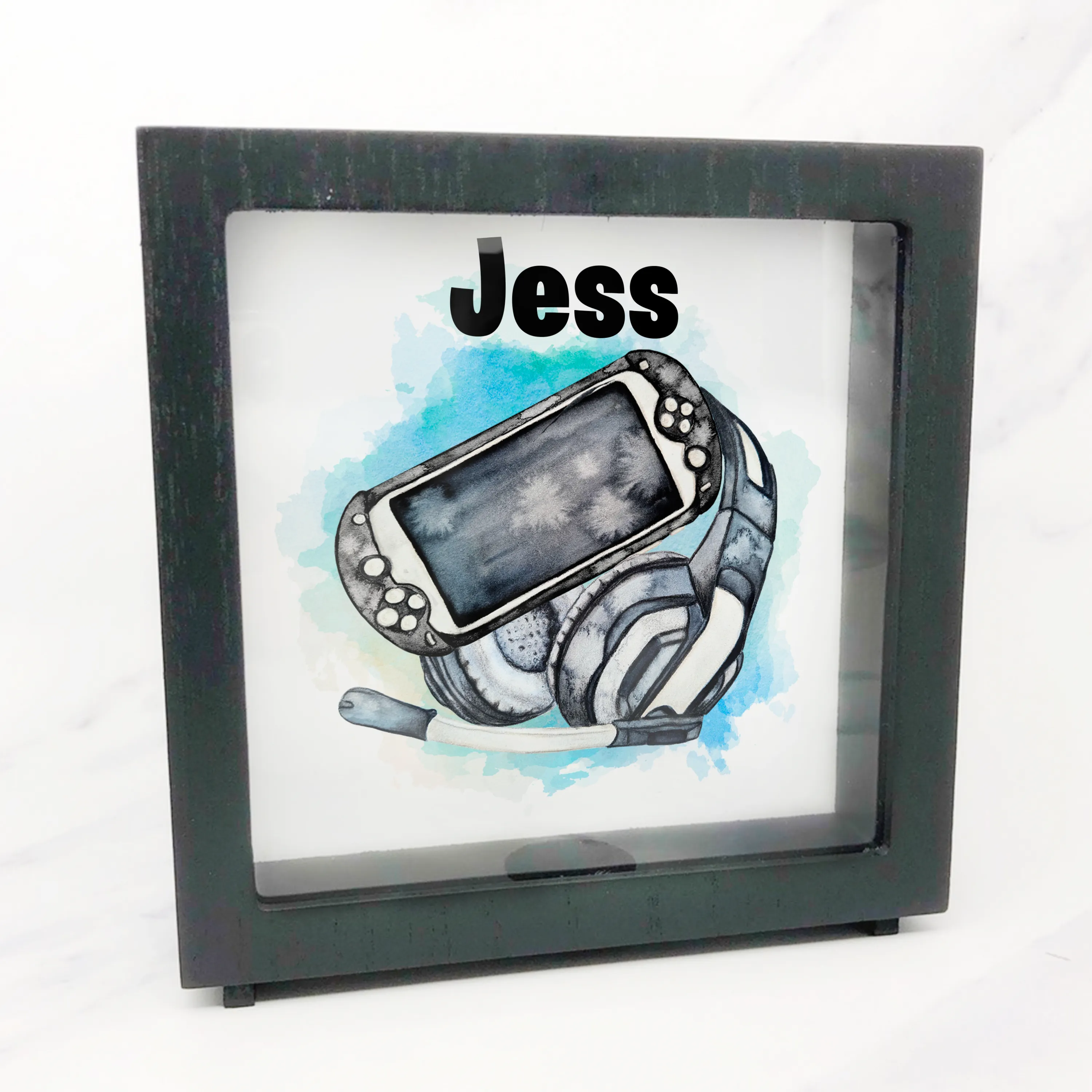 Gamer Headset Personalised Money Box Frame