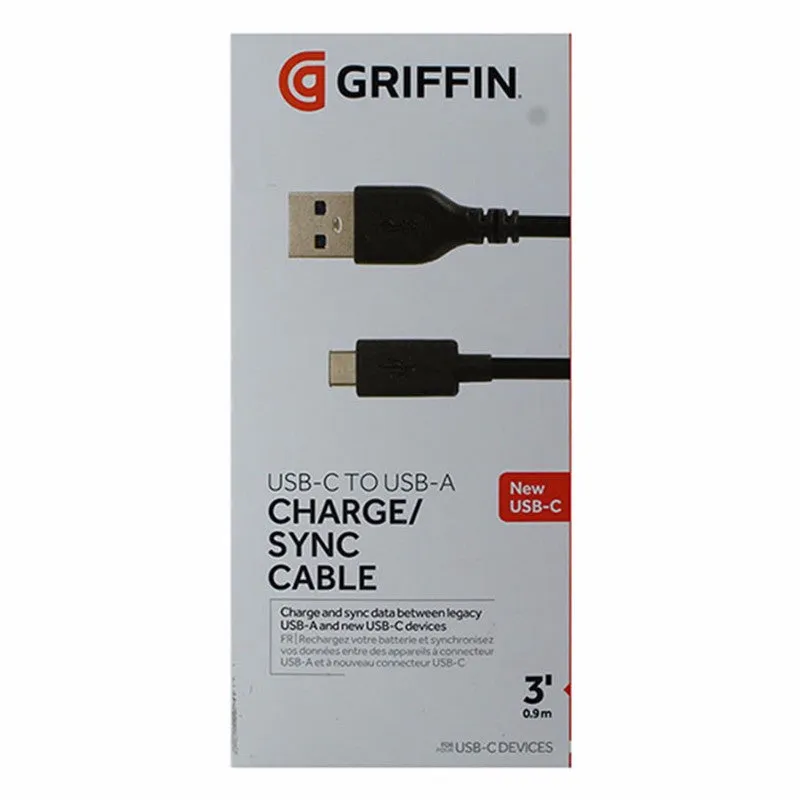 Griffin ( GC41637 ) Charge and Sync Cable for USB - C Devices - Black