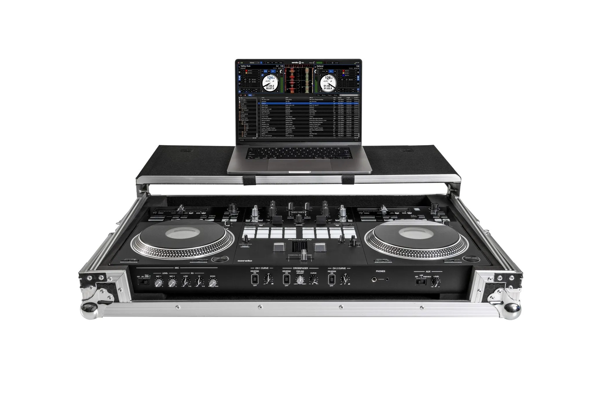 Headliner HL10007 Flight Case with Laptop Platform for Pioneer DJ DDJ-REV7