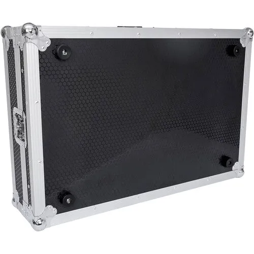 Headliner HL10010 Flight Case w/Laptop Platform and Wheels for Pioneer DJ DDJ-FLX10 and DDJ-1000SRT (Silver and Black)