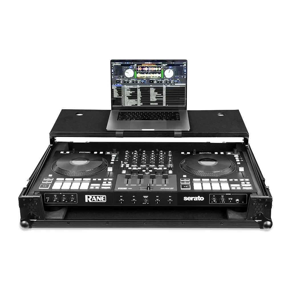 Headliner HL10016 Flight Case For Rane Four With Laptop Platform And Wheels (Pitch Black)