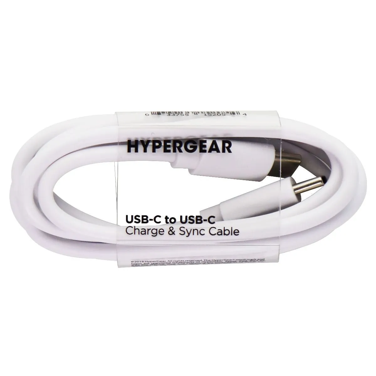 HyperGear (3.5-Ft) USB-C to USB-C Charge & Sync Cable - White