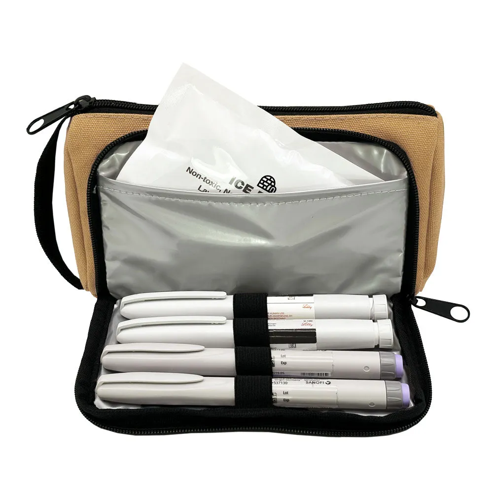 Insulated Diabetes Insulin Supply Case- Hamilton Brown