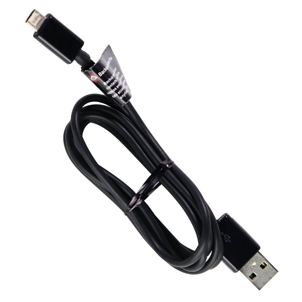 LG (4-Foot) Micro-USB to USB Charge and Sync OEM Cable - Glossy Black/Verizon