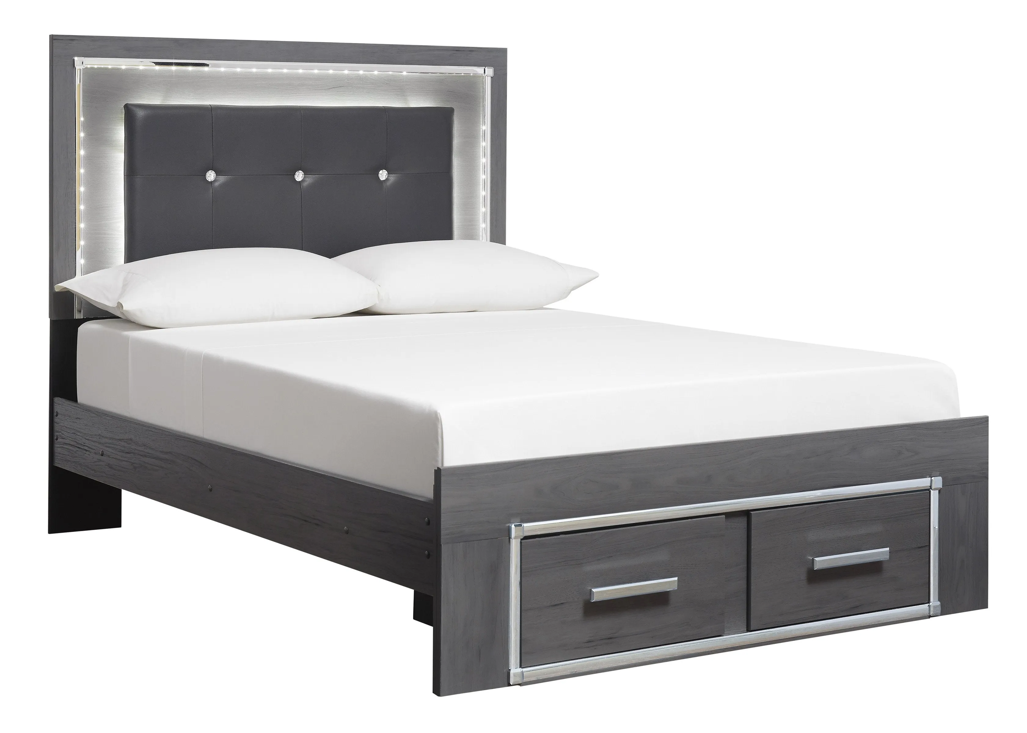 Lodanna Gray Youth LED Storage Bedroom Set