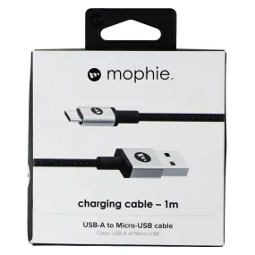 Mophie (3.3-Ft) Braided USB to Micro-USB Charge/Sync Cable - Black/Silver