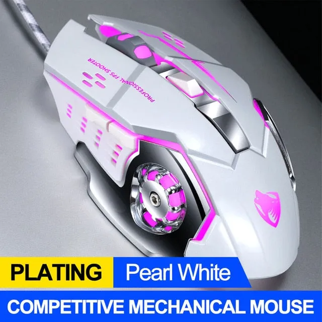 Professional 8D  3200DPI Adjustable Wired Optical LED Gaming Mouse