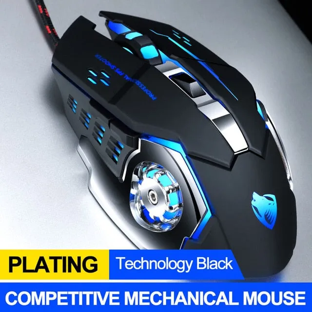 Professional 8D  3200DPI Adjustable Wired Optical LED Gaming Mouse