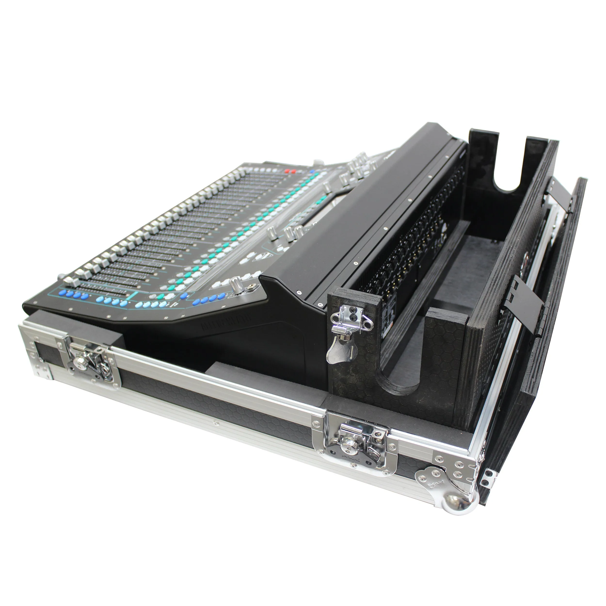 ProX XS-AHSQ7DHW Console Flight Case for Allen & Heath SQ7 with Doghouse and Wheels