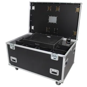 ProX XS-UTL483030W MK2 TruckPax Utility ATA Flight Case Truck Storage Road Case with Dividers Tray and 4" in casters – 48" x 30" x 30" Exterior