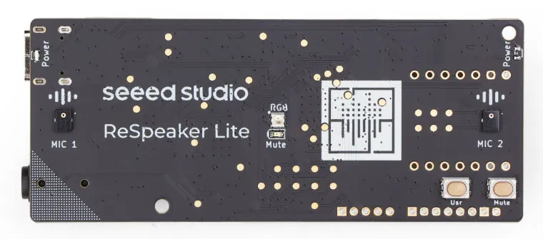 ReSpeaker Lite - USB 2-Mic Array with Onboard AI NLU Algorithms, compatible with Seeed Studio XIAO ESP32S3 (Sense), Raspberry Pi, Adafruit QT Py