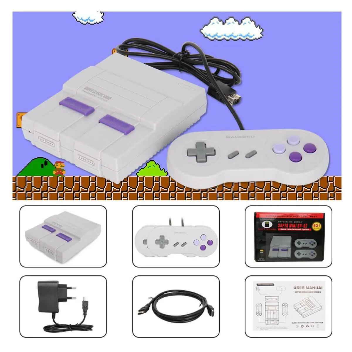 Retro Inspired Game Console With HDMI   821 Games Loaded