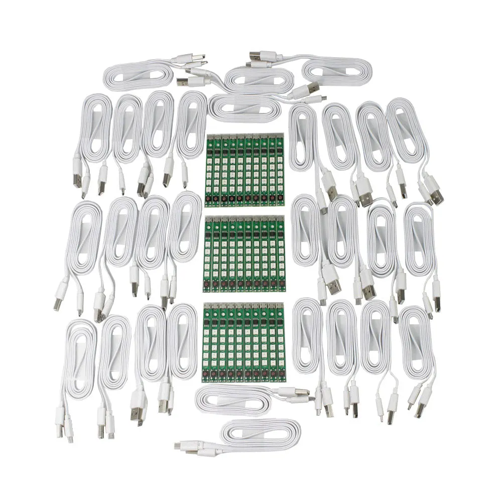 RGB LED Strip with Pattern Selector and USB Power Lead (30 Pack)