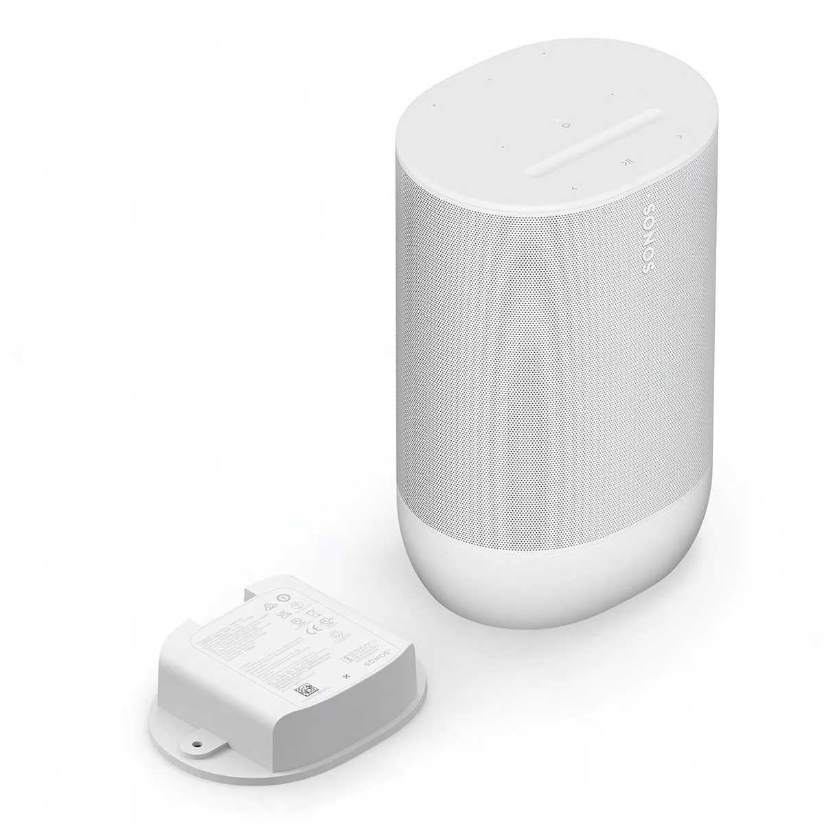 Sonos Move 2 Portable Smart Speaker with 24-Hour Battery Life, Bluetooth, and Wi-Fi (White)